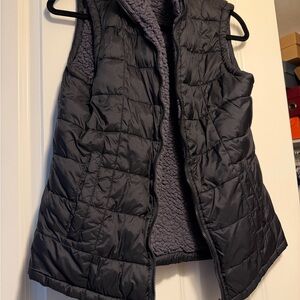32 Degrees Black Quilted Fleece-Lined Puffer Vest